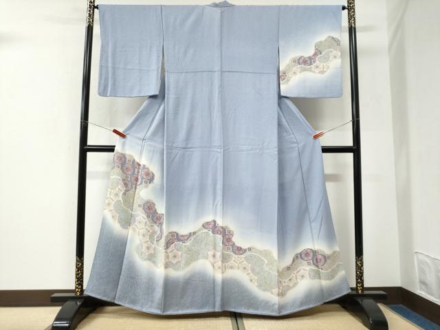 平和屋着物●訪問着 一珍染 道長蜀江花文 暈し染め 金彩 正絹 逸品 CABK7512yc
