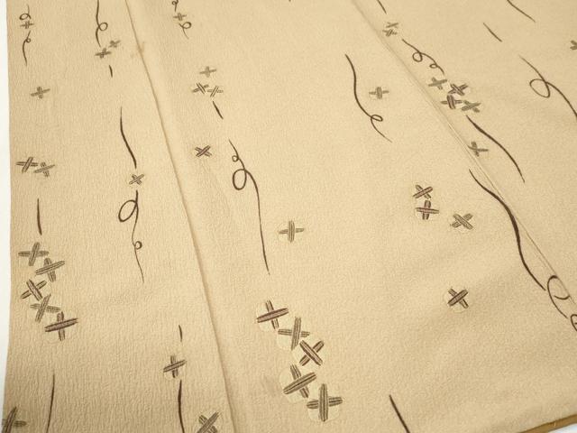 平和屋着物●上質な小紋 吉祥文 金彩 正絹 逸品 CABK7576yc