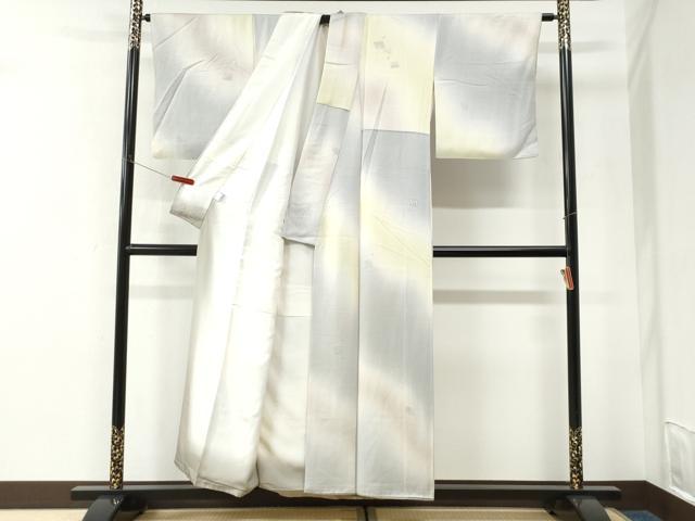平和屋着物●上質な小紋 源氏香 暈し染め 正絹 逸品 CABK7580yc