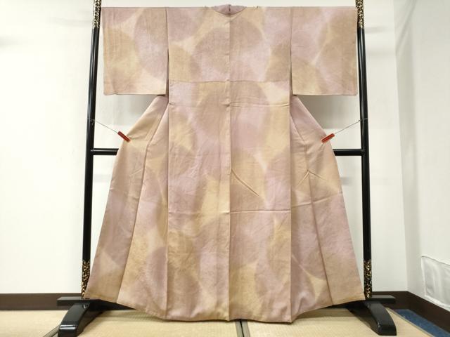 平和屋着物●上質な小紋 霞文 暈し染め 正絹 逸品 CABK7604yc