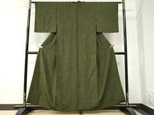 平和屋着物●重要無形文化財 人間国宝 中村勇二郎 江戸小紋 天女 正絹 逸品 CABK7614yc