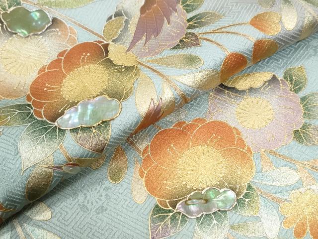 平和屋着物●訪問着 辻が花 螺鈿 暈し染め 金彩 正絹 逸品 CABK7618yc