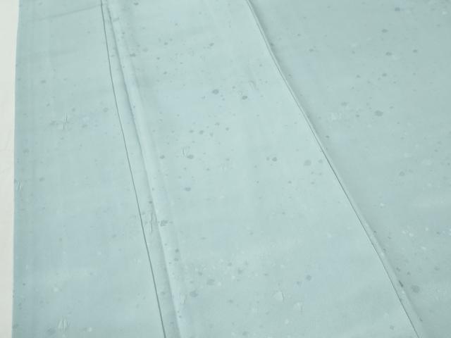 平和屋着物●上質な色無地 箔散らし地紋 白藍色 正絹 逸品 未使用 CABK7659yc