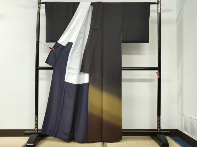 平和屋着物●訪問着 夢さくら 霞文 暈し染め 正絹 逸品 CABK7685yc