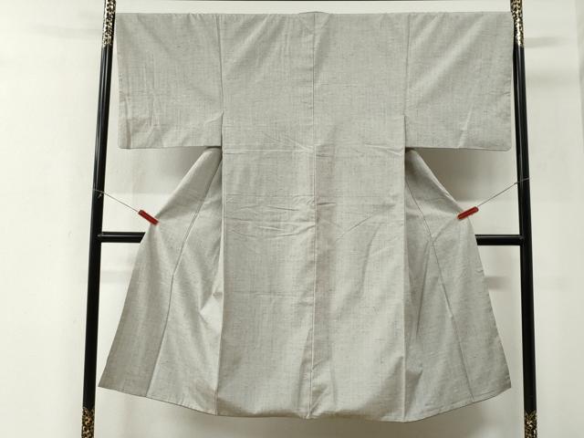 平和屋着物●男性 ぜんまい紬 霞文 正絹 逸品 CABK7696yc