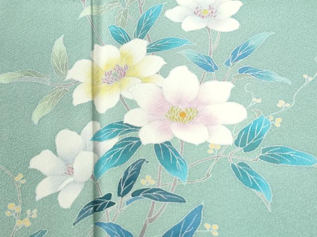 平和屋着物●訪問着 枝花文 金彩 正絹 逸品 未使用 CABK7735yc