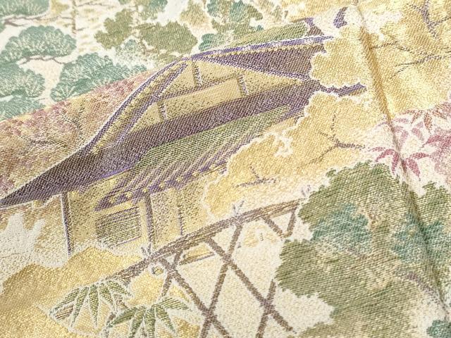 平和屋着物●豪華色留袖 作家物 寿光織 北山風情 暈し染め 金糸 正絹 逸品 未使用 CABK7752yc
