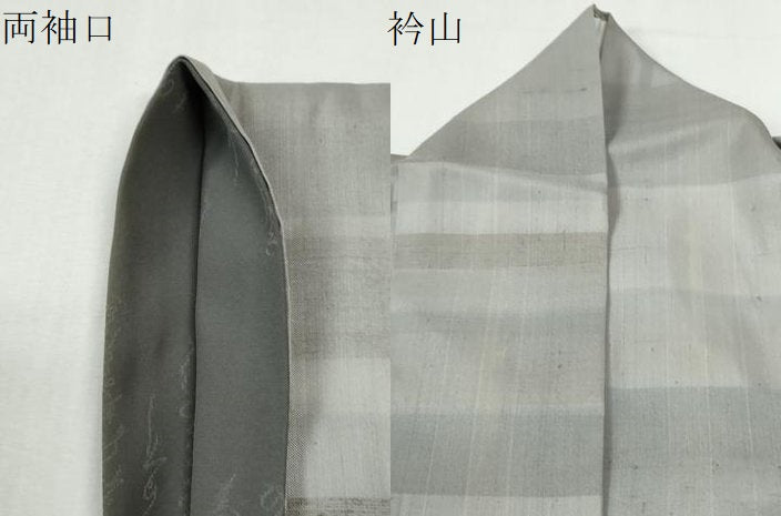 平和屋着物●訪問着 紬地 紙芸茂 ミミズク 正絹 逸品 CABK7754yc