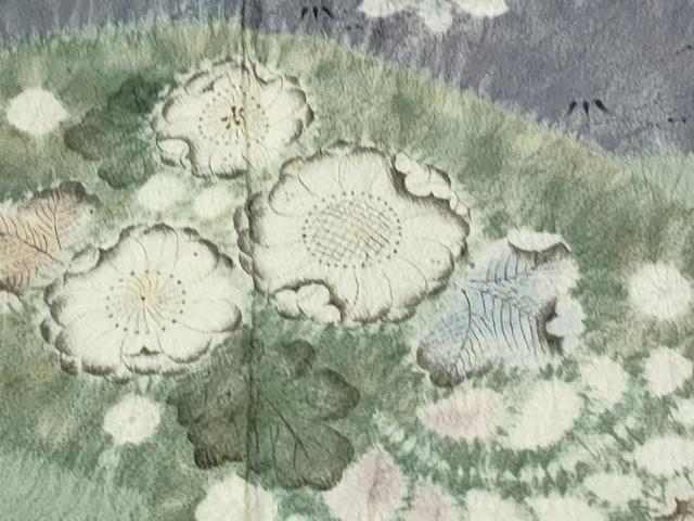 平和屋着物●十日町 名門 滝泰謹製 訪問着 辻が花 絞り 正絹 逸品 CABK7756yc