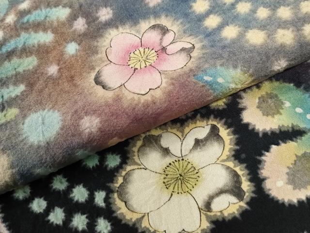平和屋着物●豪華黒留袖 作家物 辻が花 絞り 暈し染め 正絹 逸品 CABK7759yc
