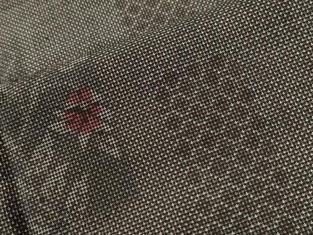 平和屋着物●本場大島紬 9マルキ 短冊吉祥草花文 正絹 逸品 CABK7780yc