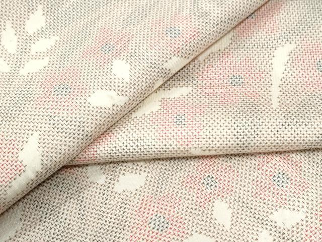 平和屋着物●本場大島紬 9マルキ 草花文 正絹 逸品 CABK7792yc