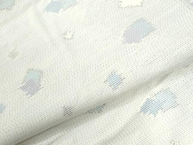 平和屋着物●本場大島紬 白大島 箔散らし 正絹 逸品 CABK7793yc