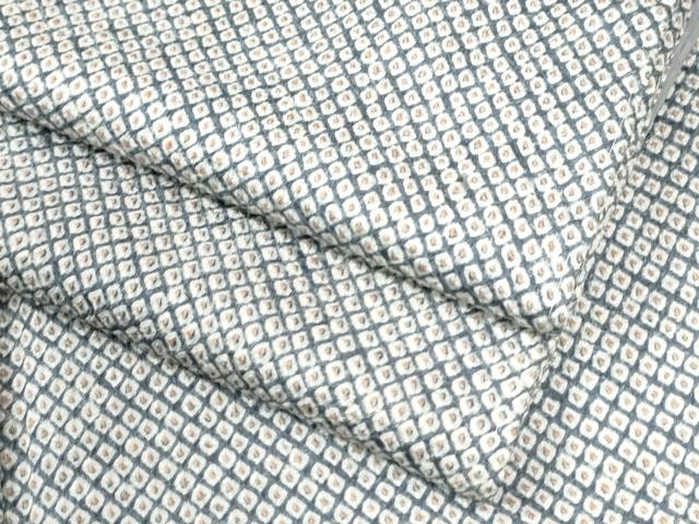 平和屋着物●大変加工の良い総絞り小紋 正絹 逸品 未使用 CABK7828yc