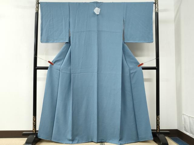平和屋着物●上質な色無地 紋意匠 薄縹色 正絹 逸品 未使用 CABK7836yc