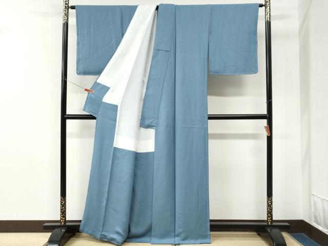 平和屋着物●上質な色無地 紋意匠 薄縹色 正絹 逸品 未使用 CABK7836yc