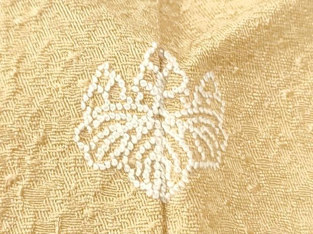 平和屋着物●本草木染作家 瑞寶 色無地 紋意匠 薄香色 正絹 逸品 未使用 CABK7846yc