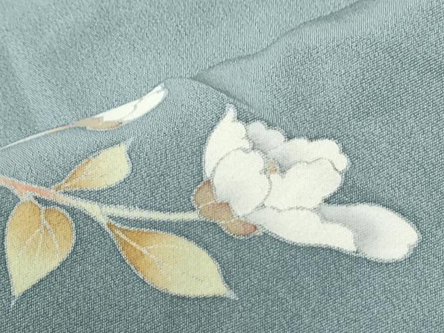 平和屋着物●訪問着 友禅 作家物 枝花文 暈し染め 正絹 逸品 CABK7862yc