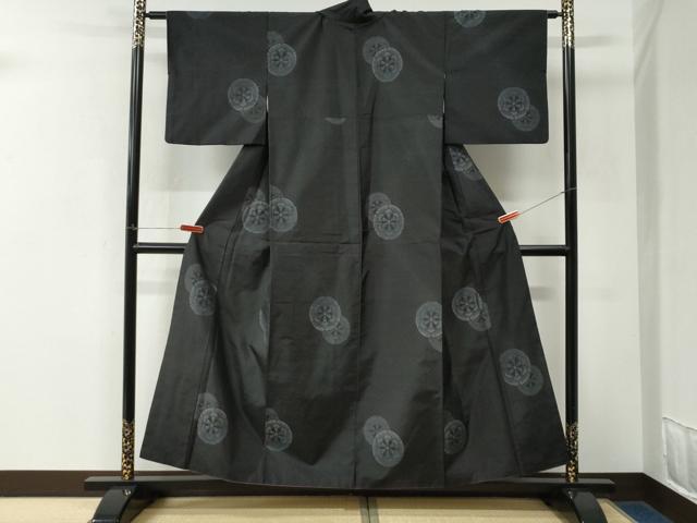 平和屋着物●本場大島紬 地空き 源氏香 さが美扱い 正絹 逸品 CABKyc7872