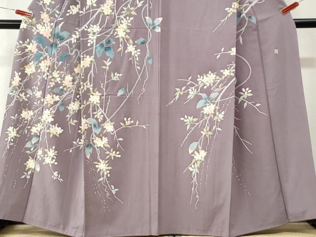 平和屋着物●本加賀友禅作家 小田美知代 訪問着 枝花文 正絹 逸品 CABK7890yc