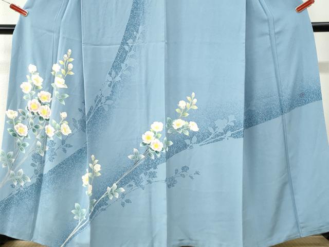 平和屋着物●本加賀友禅作家 光永正美 訪問着 枝花文 正絹 逸品 CABK7905yc