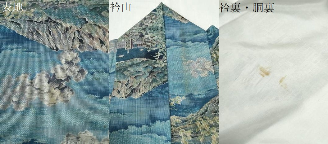 平和屋着物●都喜ヱ門 本場大島紬 7マルキ 総絣 遠山風景文 藤絹織物謹製 正絹 逸品 CABK7908yc