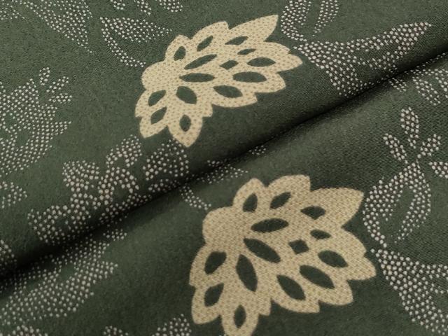 平和屋着物●上質な小紋 花唐草文 正絹 逸品 CABK7911yc