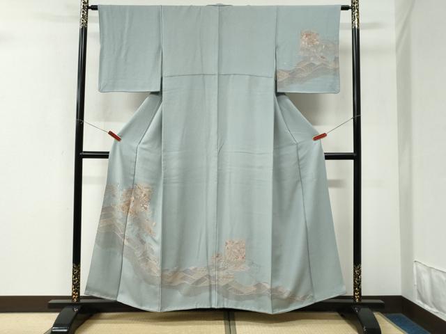 平和屋着物●中国三大刺繍 スワトウ刺繍 相良刺繍 総刺繍 訪問着 道長貝桶花文 正絹 逸品 CABK7912yc