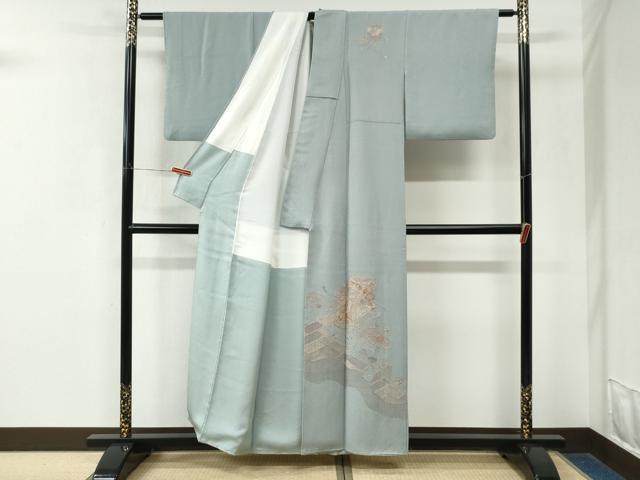 平和屋着物●中国三大刺繍 スワトウ刺繍 相良刺繍 総刺繍 訪問着 道長貝桶花文 正絹 逸品 CABK7912yc