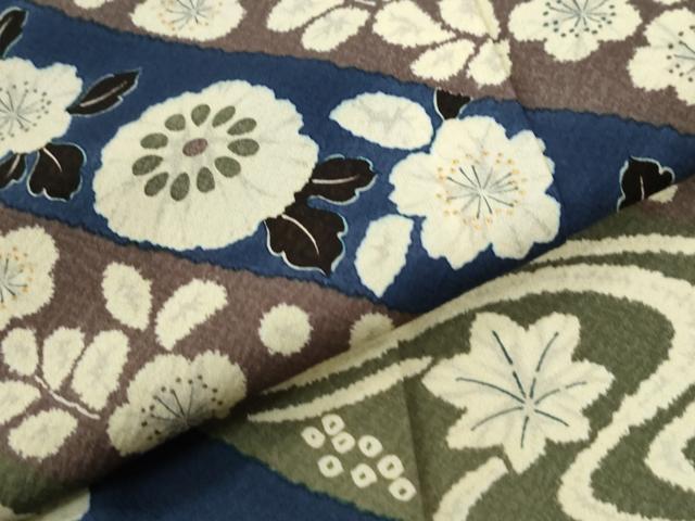 平和屋着物●訪問着 竜田川梅花文 暈し染め 金彩 正絹 逸品 CABK7914yc