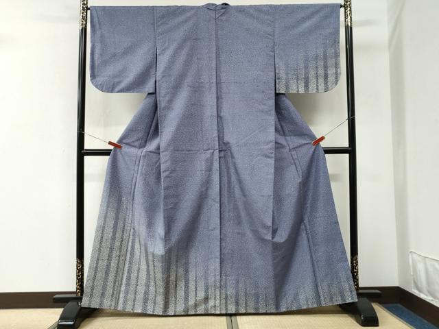 平和屋着物●訪問着 本場染大島紬 霰文 正絹 逸品 CABK7926yc