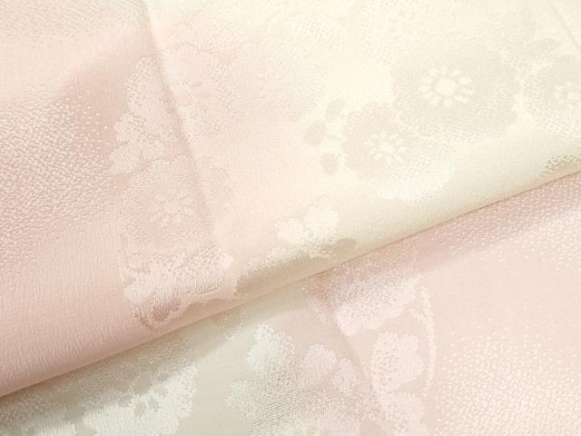 平和屋着物●長襦袢 無双仕立て 草花丸地紋 暈し染め 正絹 逸品 CABK7959yc