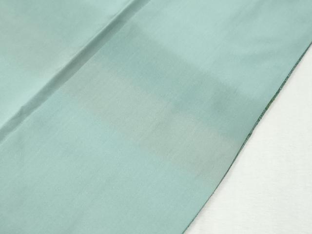 平和屋着物●中国三大刺繍 スワトウ刺繍 総刺繍 訪問着 本場縞大島紬 霞枝花文 正絹 逸品 CABK7972yc