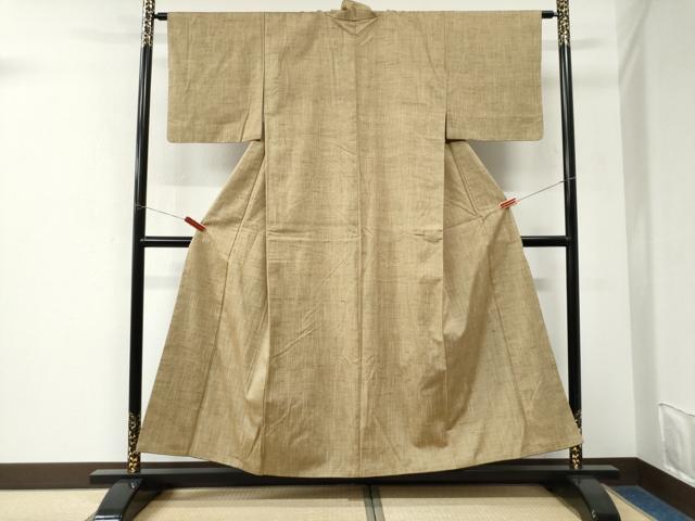 平和屋着物●上質な紬 霞文 正絹 逸品 CABK7975yc