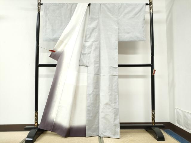 平和屋着物●本場大島紬 白大島 9マルキ 吉祥文 正絹 逸品 CABK7978yc
