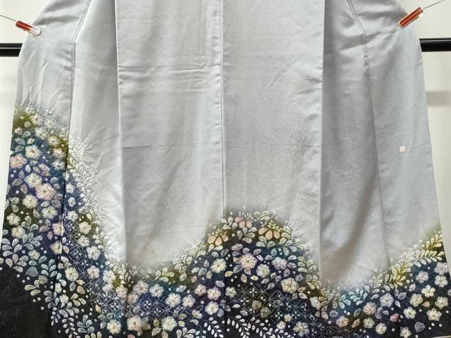 平和屋着物●訪問着 作家物 辻が花 絞り 暈し染め 金通し地 さが美扱い 正絹 逸品 CABK7980yc