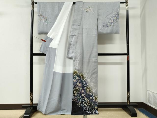 平和屋着物●訪問着 作家物 辻が花 絞り 暈し染め 金通し地 さが美扱い 正絹 逸品 CABK7980yc