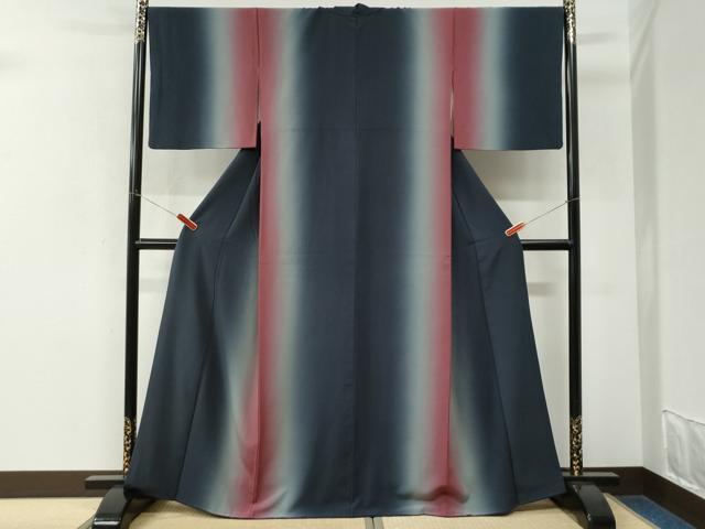 平和屋着物●訪問着 霞文 暈し染め 正絹 逸品 CABK7982yc