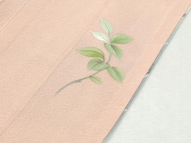 平和屋着物●染色作家 安達華生 訪問着 枝花文 暈し染め 正絹 逸品 未使用 CABK7984yc