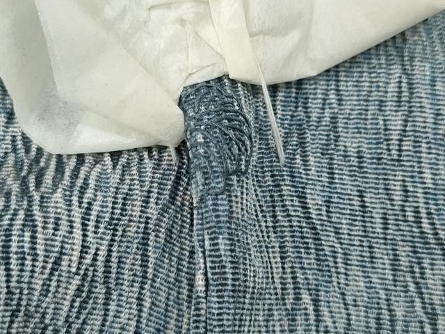 平和屋着物▼上質な小紋 霞間道 正絹 逸品 未使用 CABK8012ut