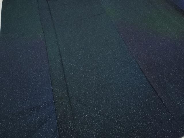 平和屋着物●上質な小紋 霞文 暈し染め 銀通し地 正絹 逸品 CABK8021ut