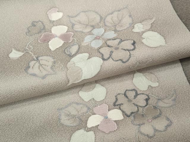平和屋着物●上質な小紋 地紋起こし 葡萄花間道 正絹 逸品 CABK8023ut