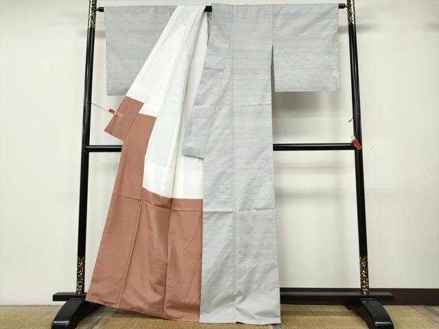 平和屋着物●紅花紬 米沢 新田秀次 白鳳 反端付き 正絹 逸品 CABK8027ut