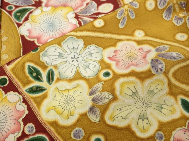 平和屋着物●豪華振袖 辻が花 金彩 仮絵羽 逸品 未使用 CABK8040ut