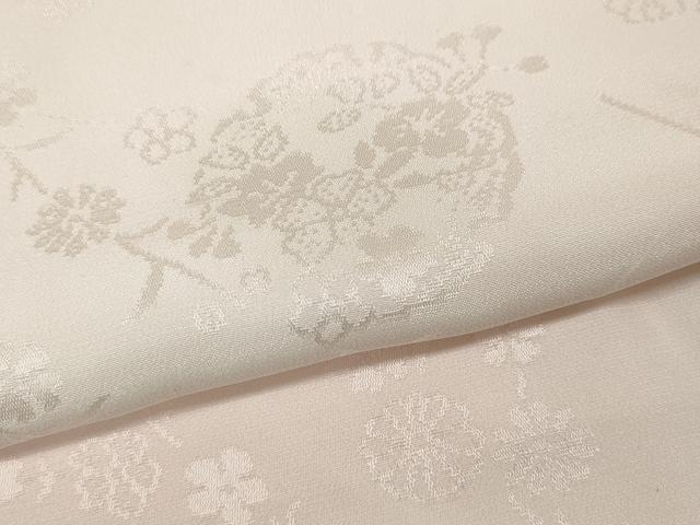 平和屋着物●振袖用長襦袢 袷 雪輪枝花地紋 暈し染め 正絹 逸品 CABK8043ut
