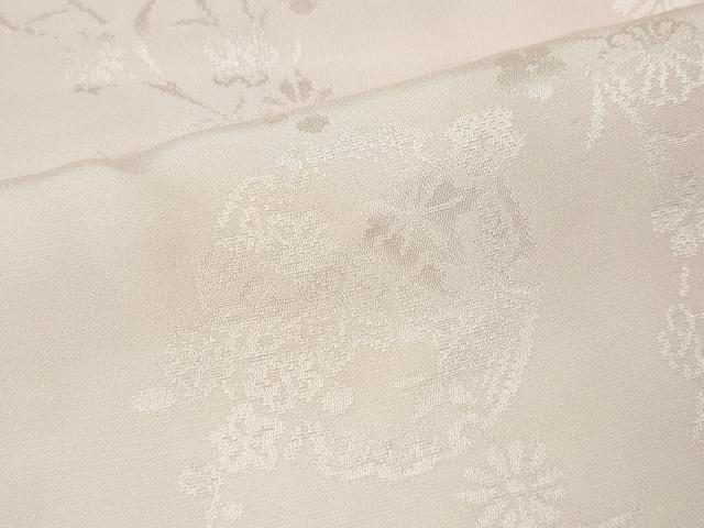 平和屋着物●振袖用長襦袢 袷 雪輪枝花地紋 暈し染め 正絹 逸品 CABK8043ut