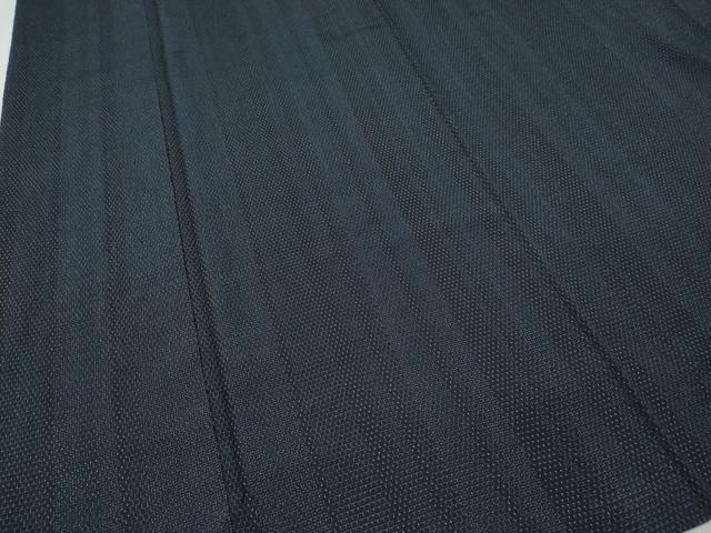 平和屋着物●本塩沢 110亀甲 間道 正絹 逸品 CABK8048ut