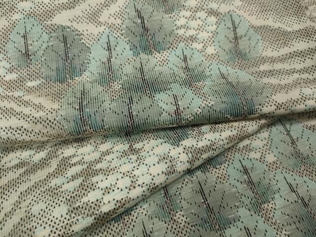 平和屋着物●本場大島紬 7マルキ 樹林文 総絣 正絹 逸品 CABK8065ut