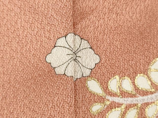平和屋着物●訪問着 駒刺繍 草花文 暈し染め 金彩 正絹 逸品 CABK8072ut