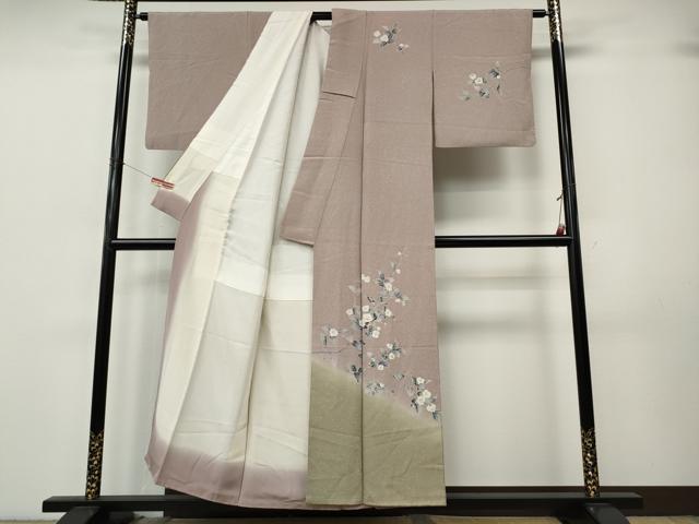 平和屋着物●訪問着 友禅 枝花文 正絹 逸品 CABK8073ut